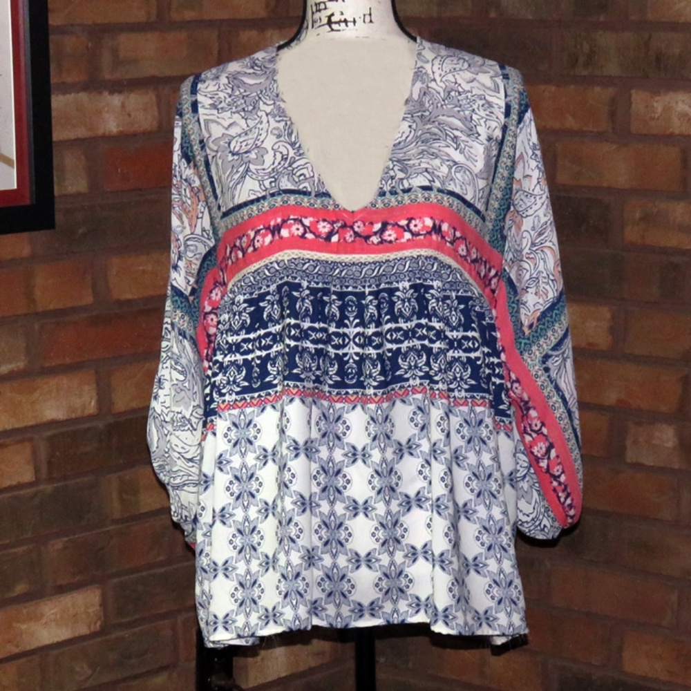 KNOX ROSE Boho Top - Size M